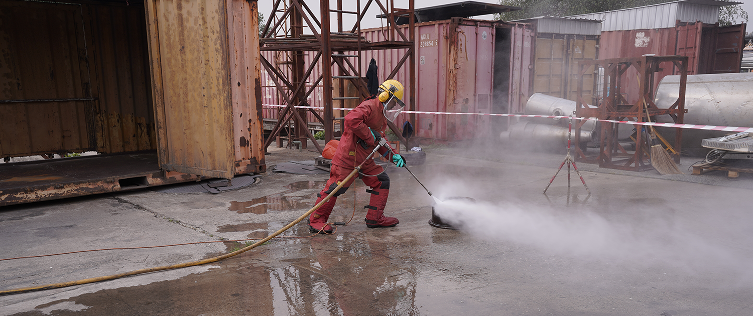 Trainee operating a forklift during a high-risk work licence assessment