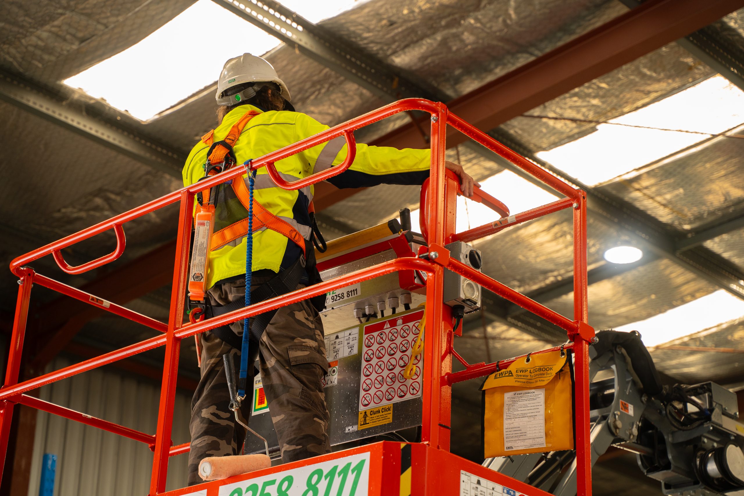 Trainer conducting a Verification of Competency assessment with a plant operator
