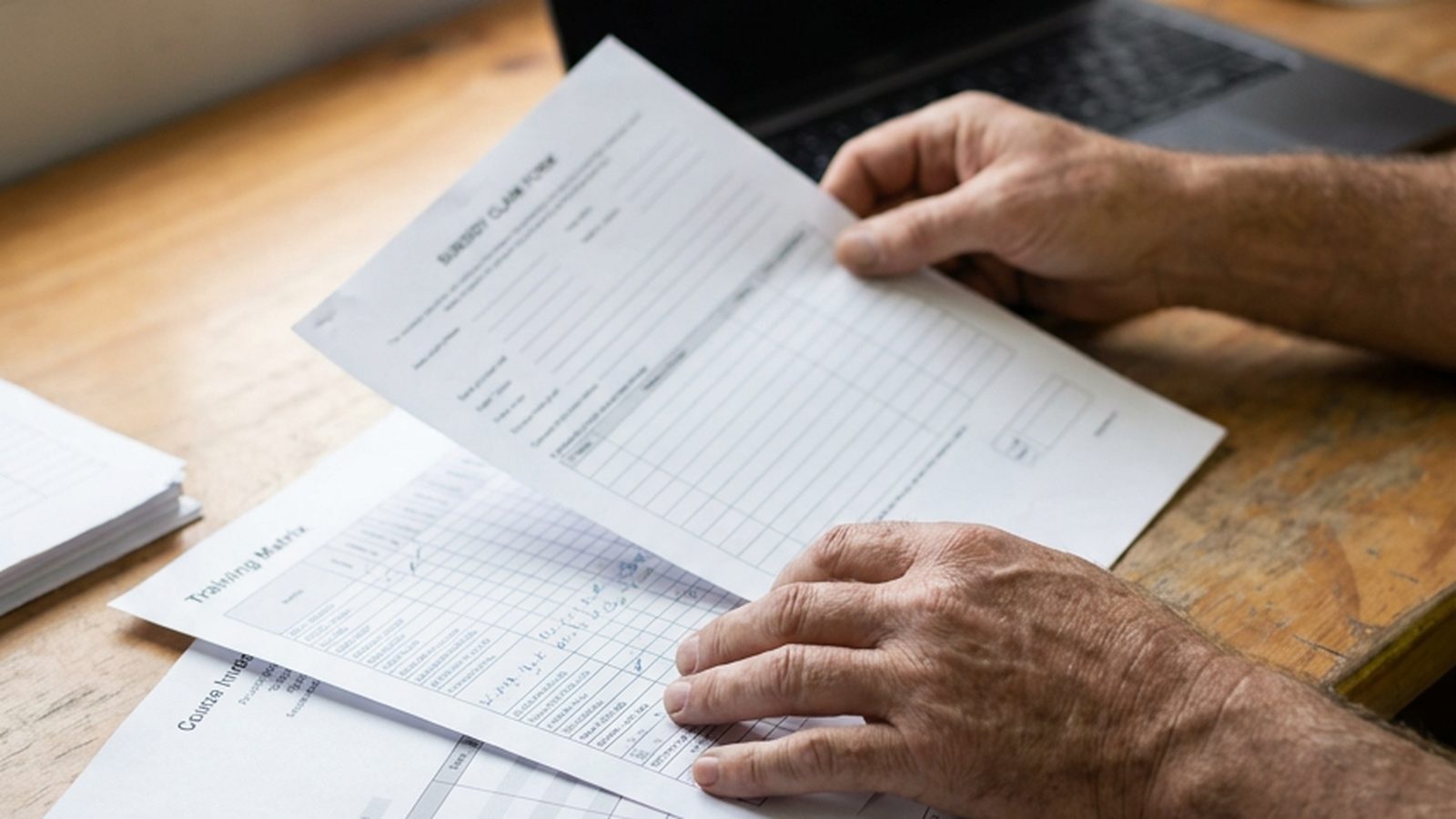 Subsidy claim paperwork review for construction training fund reimbursement in WA.
